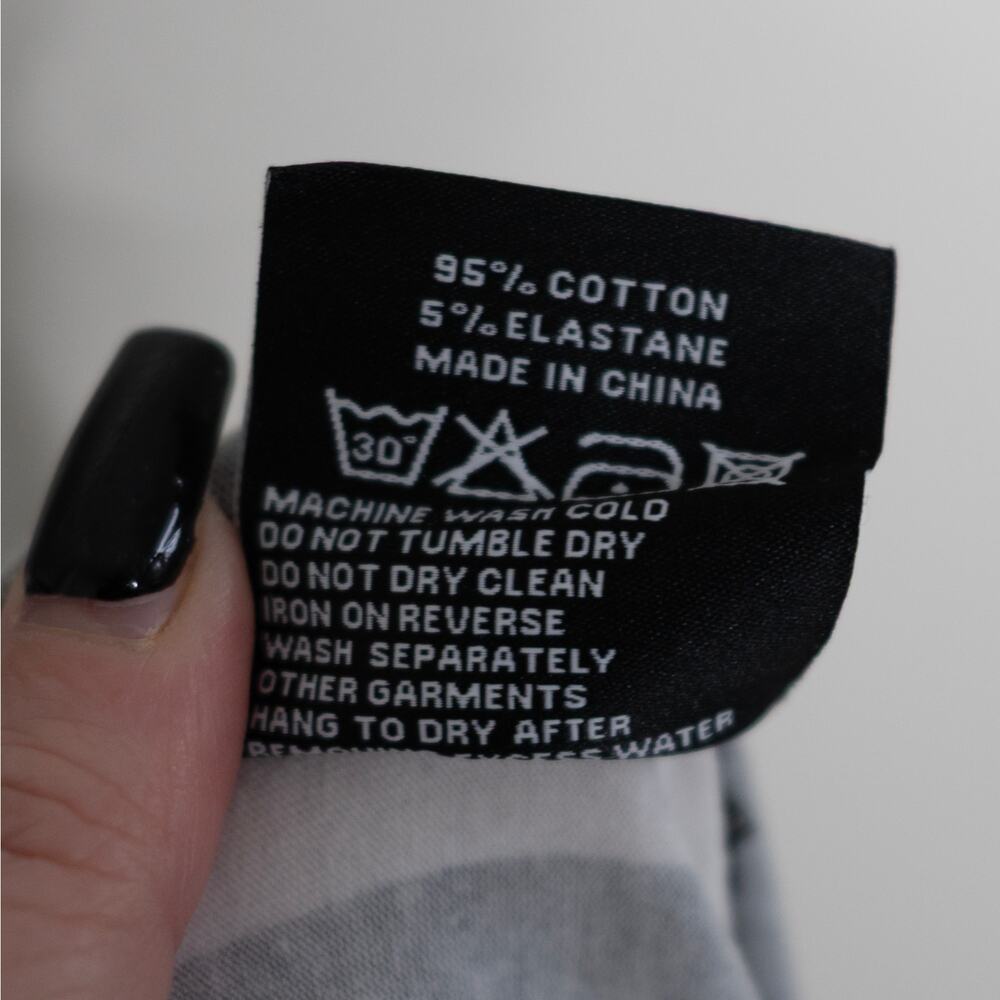Killstar Lydia Leggings Black White Stripe Emo Punk Goth Alt SZ 4XL NWT - Picture 6 of 6